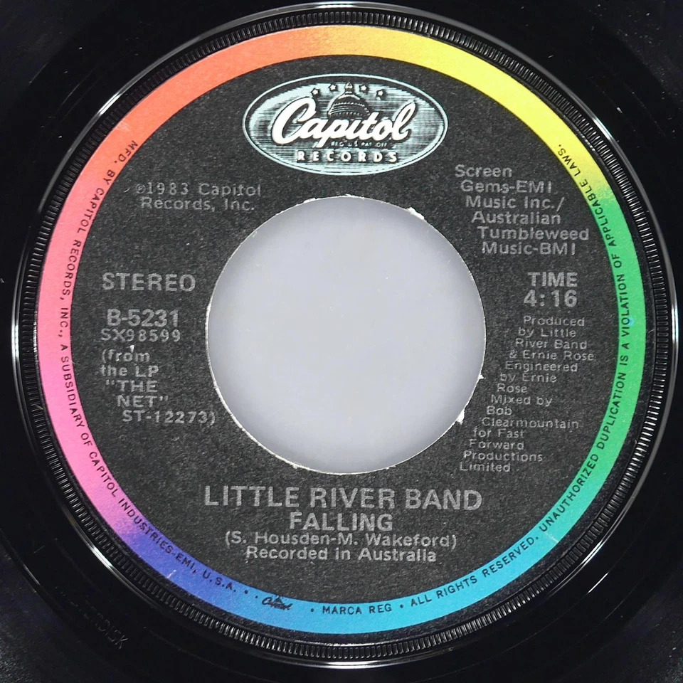 LITTLE RIVER BAND We Two CAPITOL B-5231 VG+ 45 RPM 1983 Pop Rock 7" Classic - Image 3 of 4