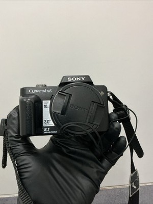 Sony Cyber-shot DSC-H10 8.1MP Digital Camera Black Working NO BATTERY READ NOTES