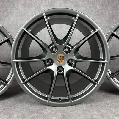 Porsche Felgen 981 Cayman Boxster 20'' Original Carrera SIII Platinum neuwertig