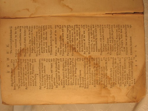 rare 1770 antique book CAESAR'S COMMENTARIES WAR GAULS CIVIL War with map - Picture 4 of 12