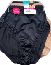 VANITY FAIR Women 3-Pair Radiant Hi-Cut Underwear Panties Nylon Blend Size S/5