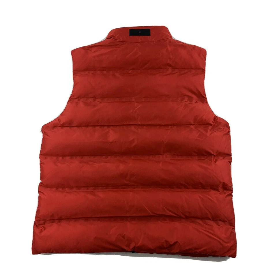 NUEVO Chaleco acolchado Michael Kors Tech para hombre talla mediana M rojo pop venta al por menor $248 Foto 4 de 4