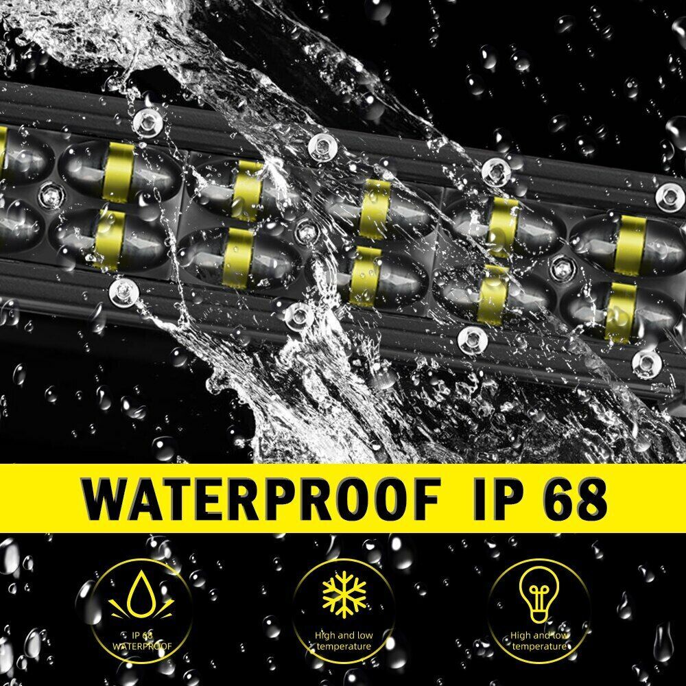 Fit Can-Am Maverick X3 Upper 52" straight LED Light Bar Bracket+8" +3" Pods Wire