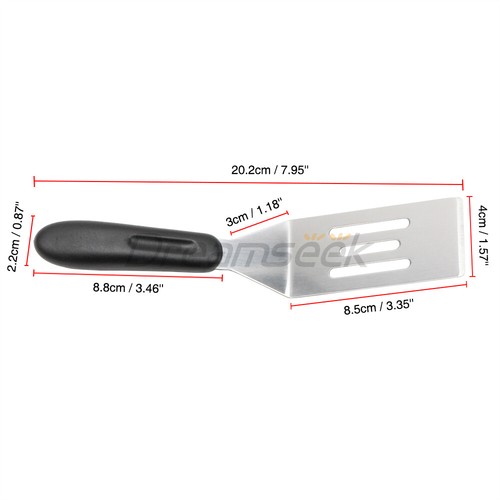 Spatel Edelstahl Pfannenwender Spachtel Kochwender Grillspachtel Metall 20.2cm - Bild 10 von 12