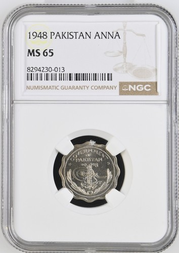 Pakistan Anna 1948 - NGC MS 65