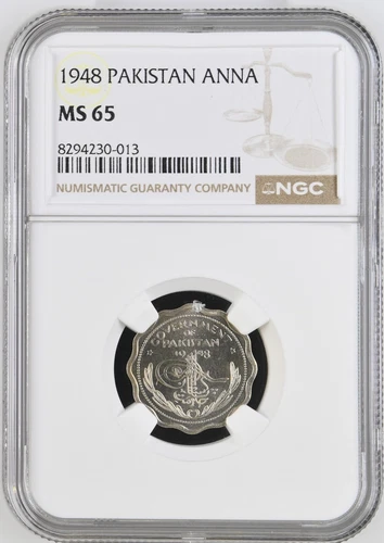 Pakistan Anna 1948 - NGC MS 65