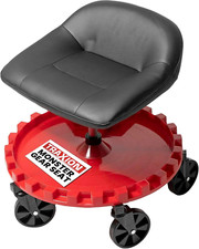 Monster Rolling Padded Mechanic Stool Seat Garage Shop Roller Work Chair with Wh