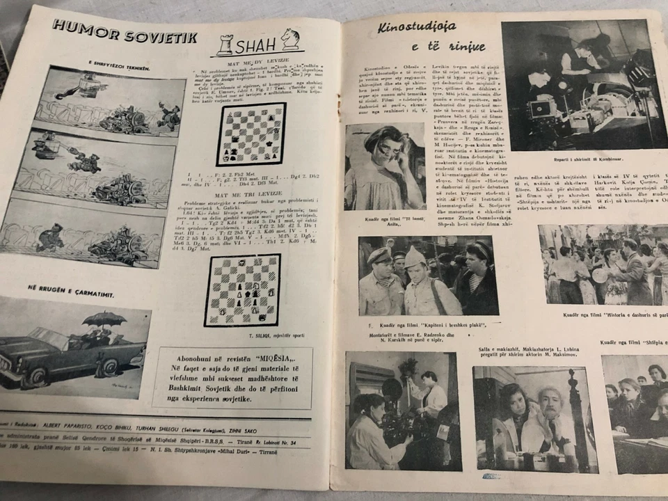 ALBANIA MAGAZINE MIQESIJA 11 / 1958 COMMUNIST ERA FRIENDSHIP MAGAZINE SOCIALISM - Image 4 of 4