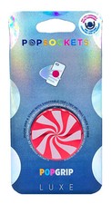 PopSockets Luxe Backspin Spinnable Aluminum Top Peppermint Pop Socket PopGrip