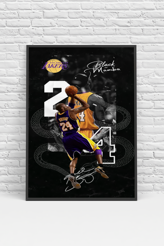 Kobe Bryant Black Mamba Poster Print - No Frame | eBay