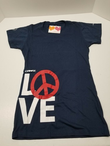 CHOOSEY CHICKS "BeChoosey" Blue T-Shirt Short Sleeves Tag Size Medium NWT - Picture 2 of 11