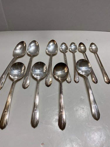 WM Rogers IS 1939 ALLURE Wheat 1 1 Pieces - Silverplate Flatware - 4 Iced Tea Sp - Picture 8 of 8
