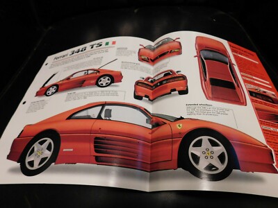 1989-1994 Ferrari 348 TS Spec Sheet Brochure Photo Poster 90 91 92