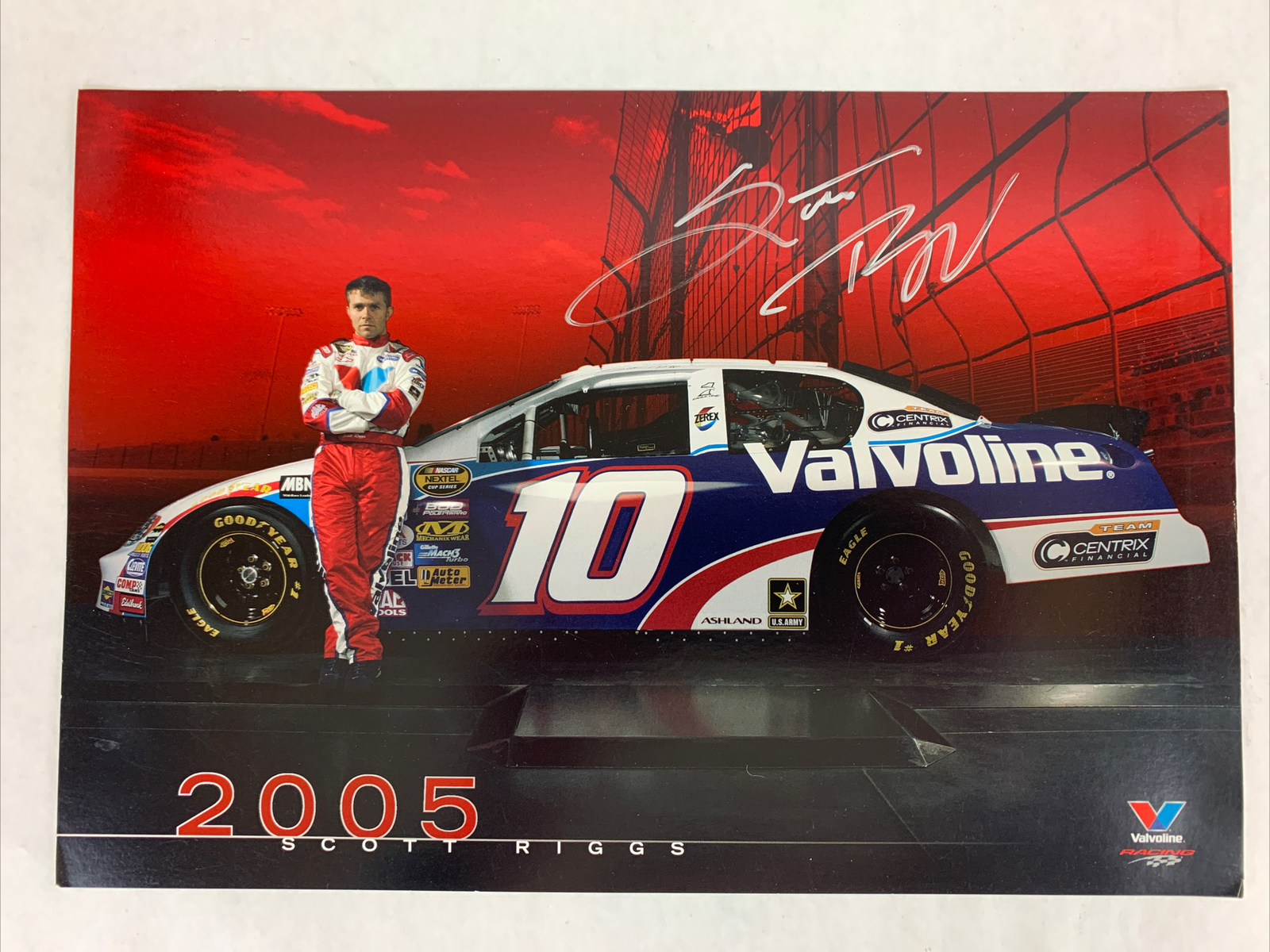 Nascar Scott Riggs 2005 Autographed 8x10 Hero Card | eBay