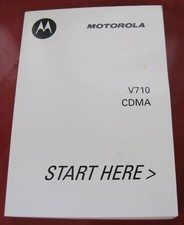 MOTOROLA V710 CDMA Mobile Wireless Phone User Manual Book