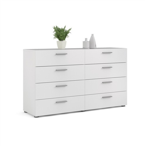 Tvilum Austin 8 Drawer Double Dresser in White eBay