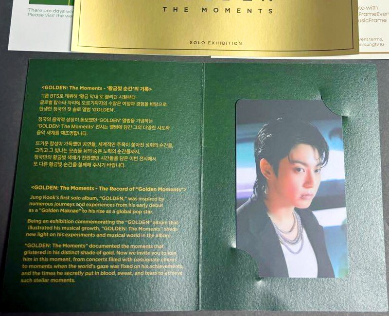BTS JUNGKOOK Exhibition GOLDEN : The Moments IN JAPAN Official