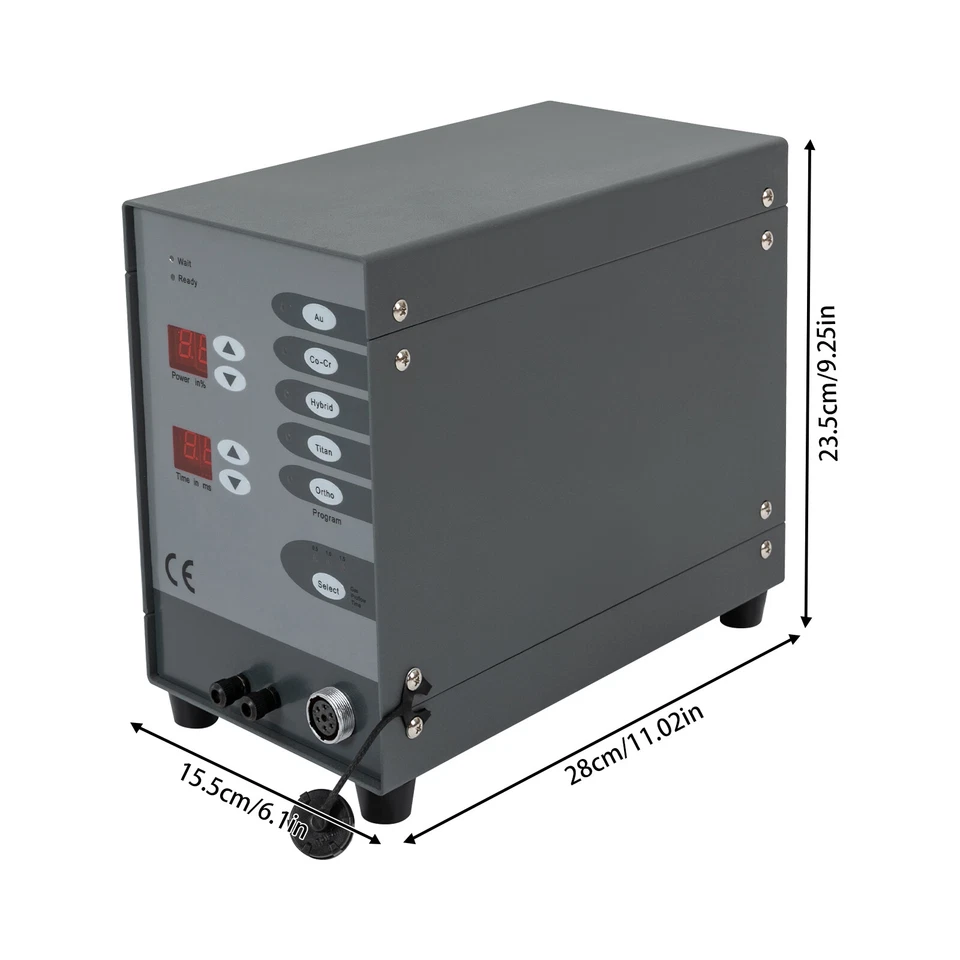 Kit Soldador Joyería Permanente 100w, Soldadora Joyería con 2 Pantallas Lcd Foto 3 de 4