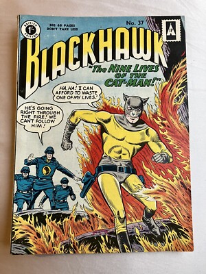 BLACKHAWK #37 - STRATO PUBLICATIONS - FINAL ISSUE