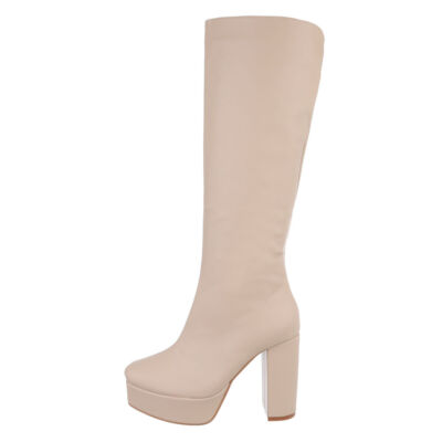 High-heel Stiefel Damenschuhe 4143 Ital-design In Beige