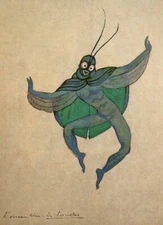 The Fireflies – Georges Lepape 1922 Art Print Art Deco Costume Design Fantasy