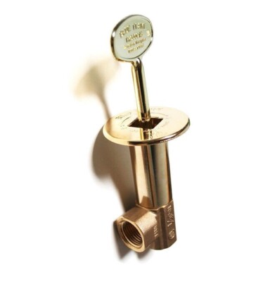Dante Blue Flame Fireplace-Angle Valve 1/2'' Polished Brass BF.A.PB.HD ''A'' Valve
