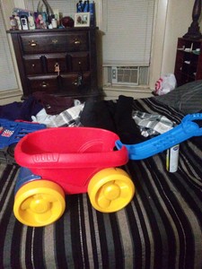 mega bloks first builders block scooping wagon