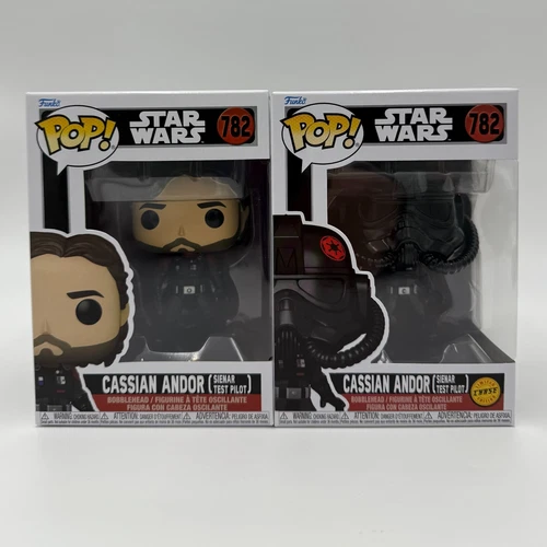 FUNKO POP STAR WARS CASSIAN ANDOR (SIENAR TEST PILOT) #782 CHASE COMBO-FREE SHIP