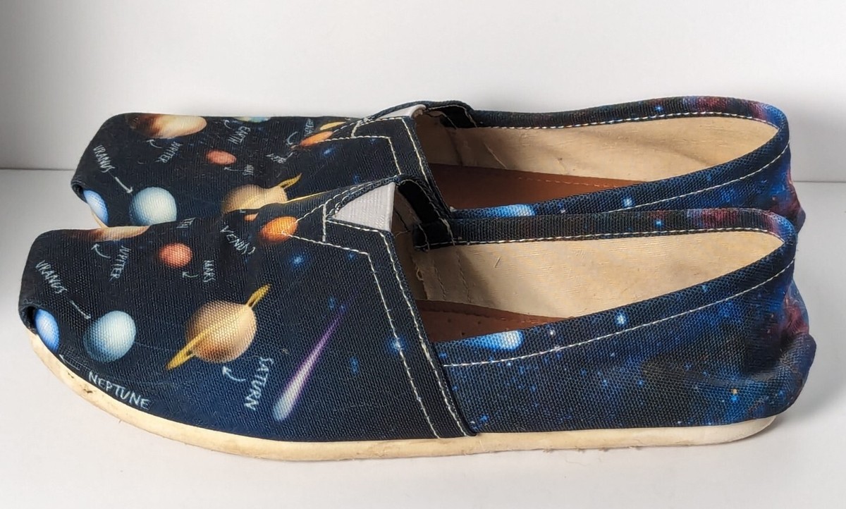 Solar System Planets Casual Flat Shoes Sz Ms Frizzle Astronomy Teacher  Space