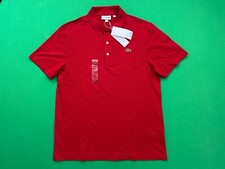 LACOSTE Sport Men's Size Large Red Ribbed Polo Shirt NWT
