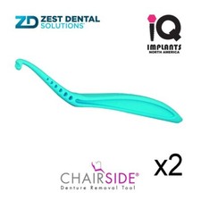 Zest CHAIRSIDE Genuine Dental Removal Tool for Artificial Teeth, 2-Pack