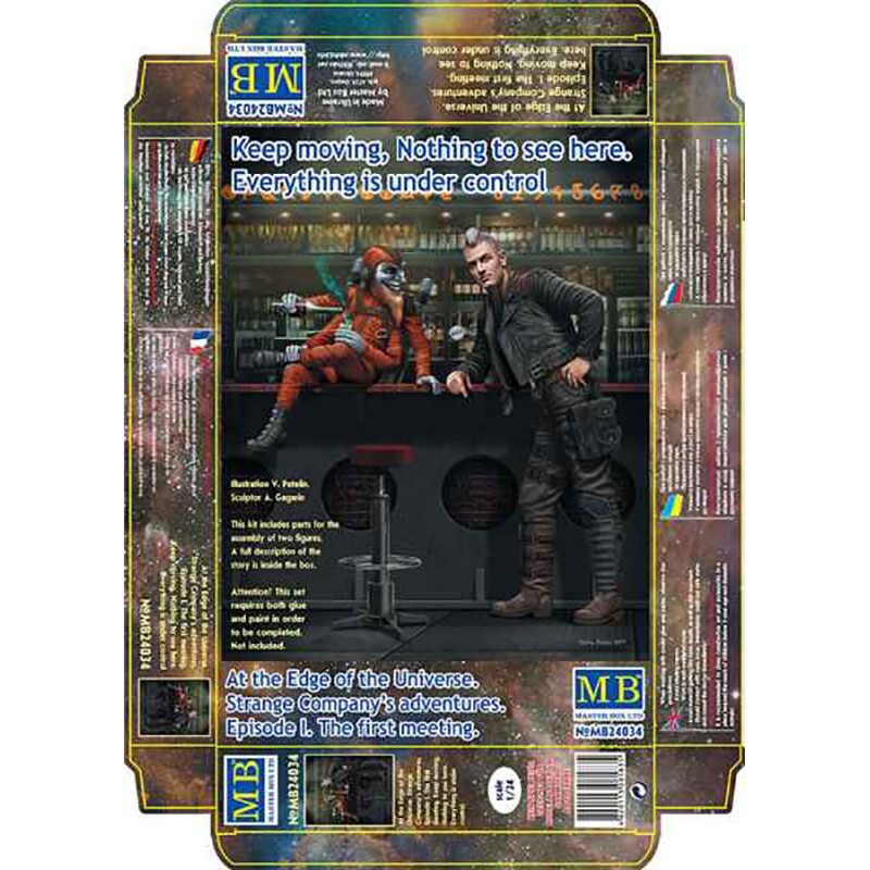 MASTER BOX MB24034 Scale Figure Kit 1:24 Keep moving, Nothing to see here