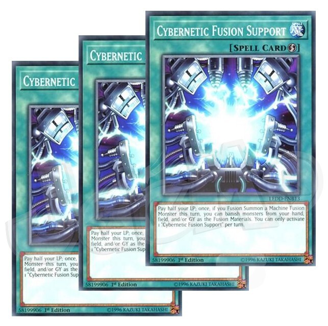 Yugioh - Cybernetic Fusion Support x 3 - LEDD - 1st Edition LP - Plus Free Holo | eBay Yugioh - Cybernetic Fusion Support x 3 - LEDD - 1st Edition LP - Plus Free Holo | eBay