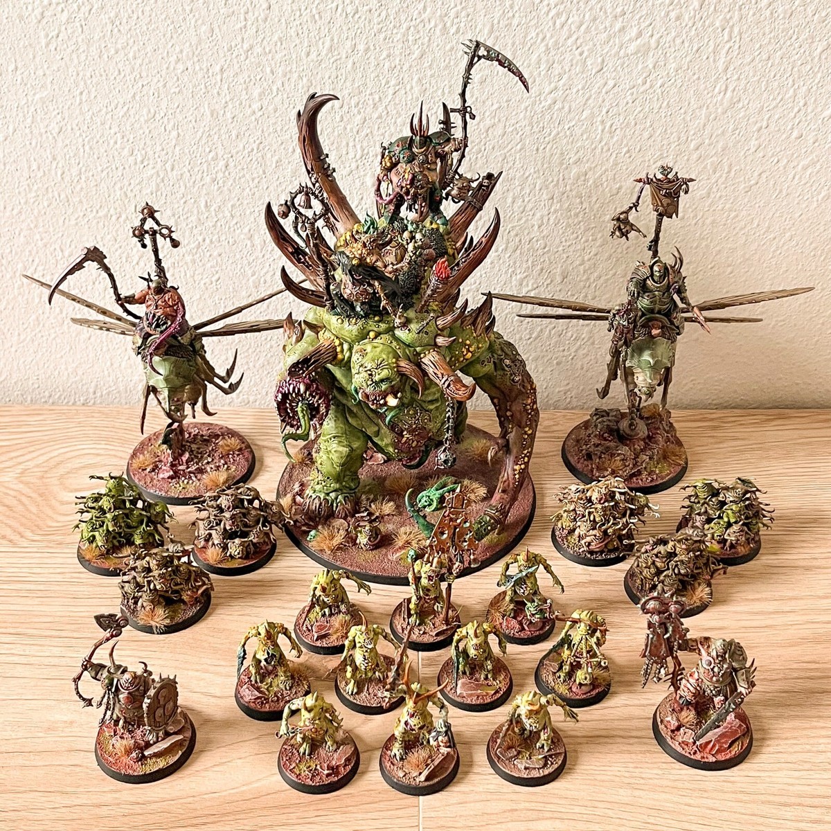 Warhammer Age Of Sigmar - Painted Maggotkin Of Nurgle Army