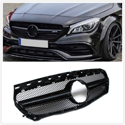 For 2013 2014 2015 2016 W117 CLA250 CLA45 Style Black Front Grille