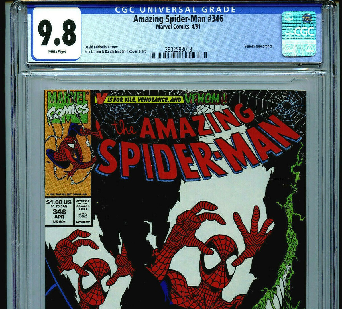 Amazing Spider-man # 346 CGC 9.8 1991 Marvel Amricons K40 | eBay
