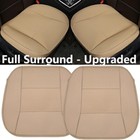 2 Luxury Leather 3D Full Surround Car Seat Protector Soft Seat Cover Accessories