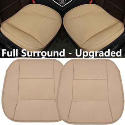 #ad #ad 2 Luxury Leather 3D Full Surround Car Seat Protector Soft Seat Cover Accessories $34.79