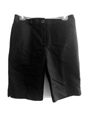 Bermudas para mujer Chico's cintura alta bolsillos con cierre a presión negras 0,5