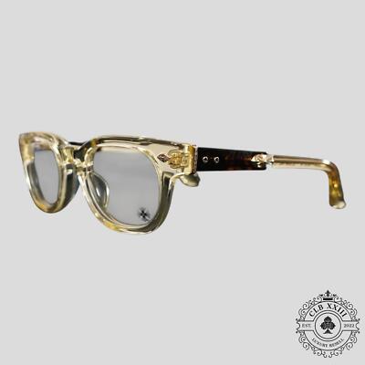 Chrome Hearts Jenna Tail Yea Glasses in Clear/Gold | eBay