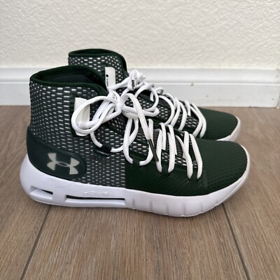 Under Armour Mens HOVR Havoc 3020617-300 Green Basketball Shoes Sneakers Sz 5.5