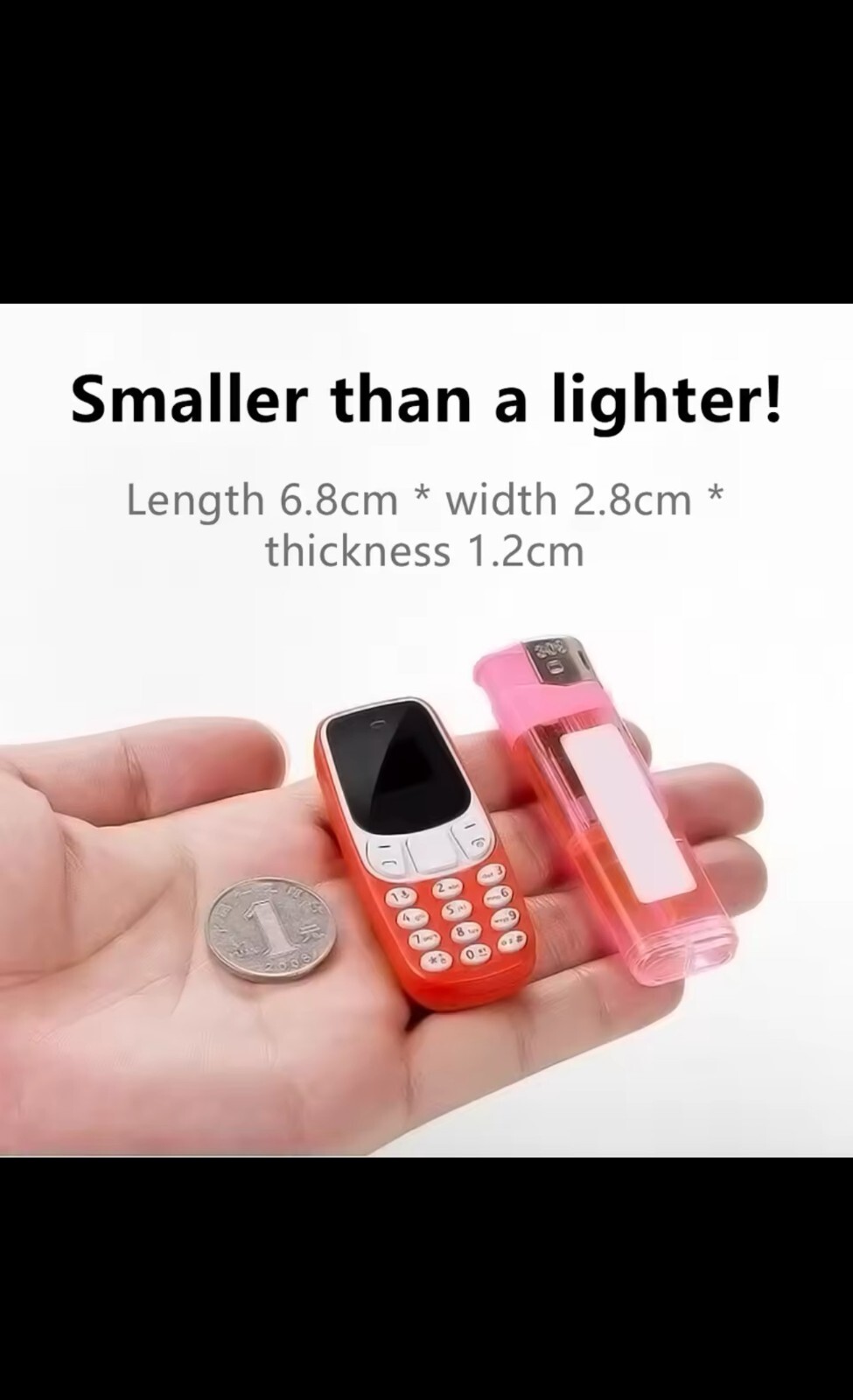 Mini téléphone portable double SIM à haute performance et autonomie renforcée
