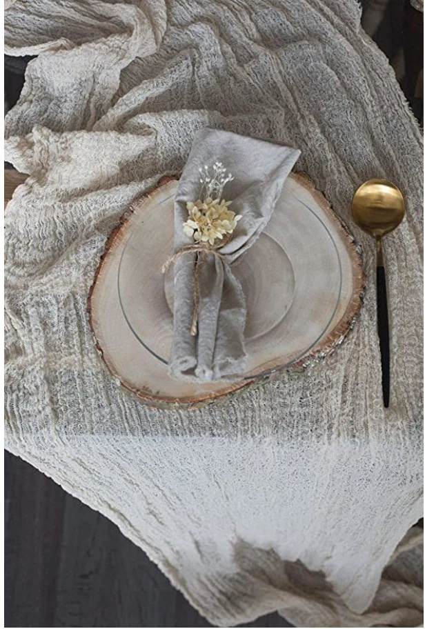 Gauze table runner outlet
