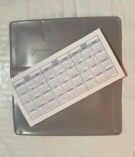 1 NEW Light Gray VINYL CHECKBOOK COVER W/DUPLICATE FLAP + 1 CHECKBOOK REGISTER