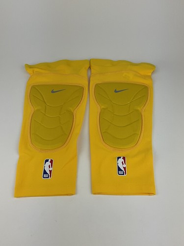 Nike NBA Issued Hyperstrong Padded Knee Sleeves Mens Size 2X/3X Yellow CT3877 - 第 1/4 張圖片