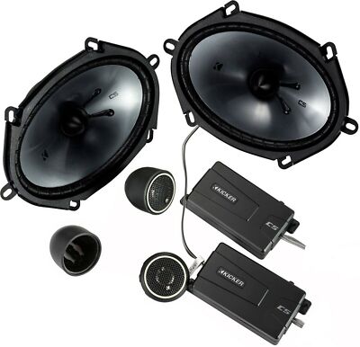 KICKER 46CSS684 CAR AUDIO STEREO 6X8 CS SERIES COMPONENT SPEAKER SYSTEM SET/PAIR