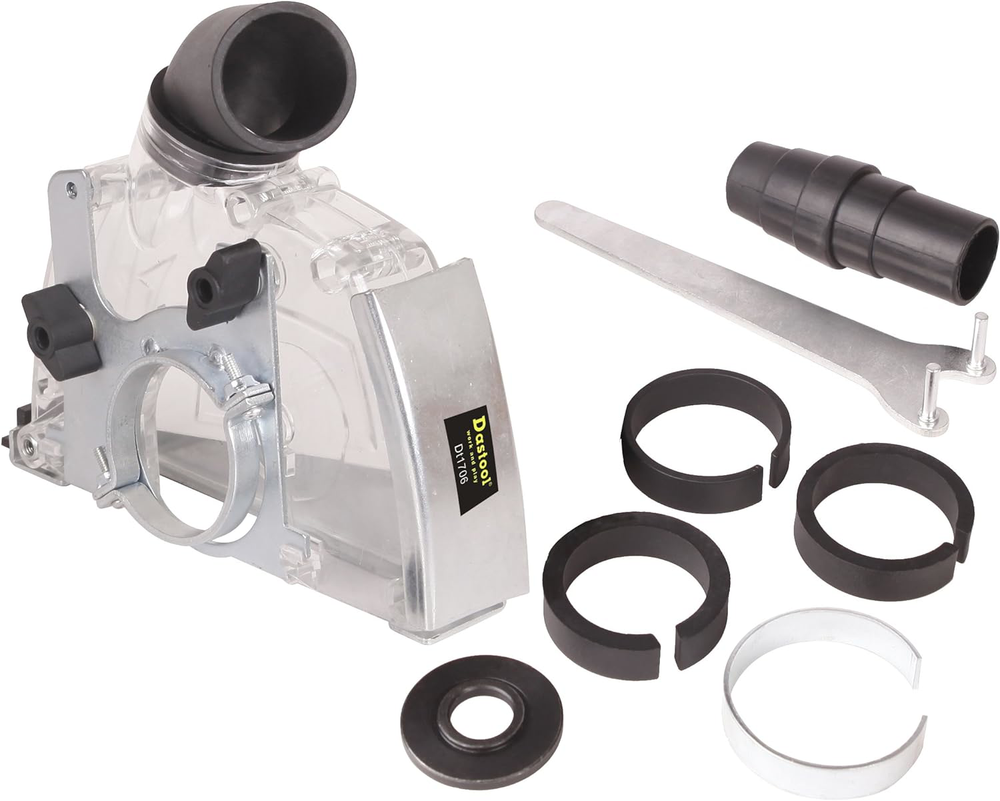 Dastool Angle Grinder Dust Collection Attachment,Cutting Dust shroud 4-1/2 inch