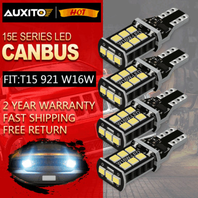 4X 921 LED Reverse Light Canbus Error Free 912 T15 W16W Backup Bulb 3000LM White