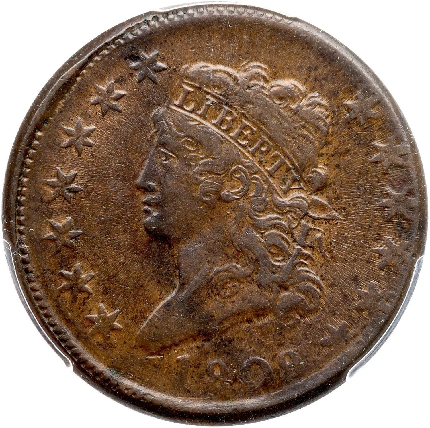 1808 S-278 R-3 PCGS AU 55 CAC Classic Head Large Cent Coin 1c