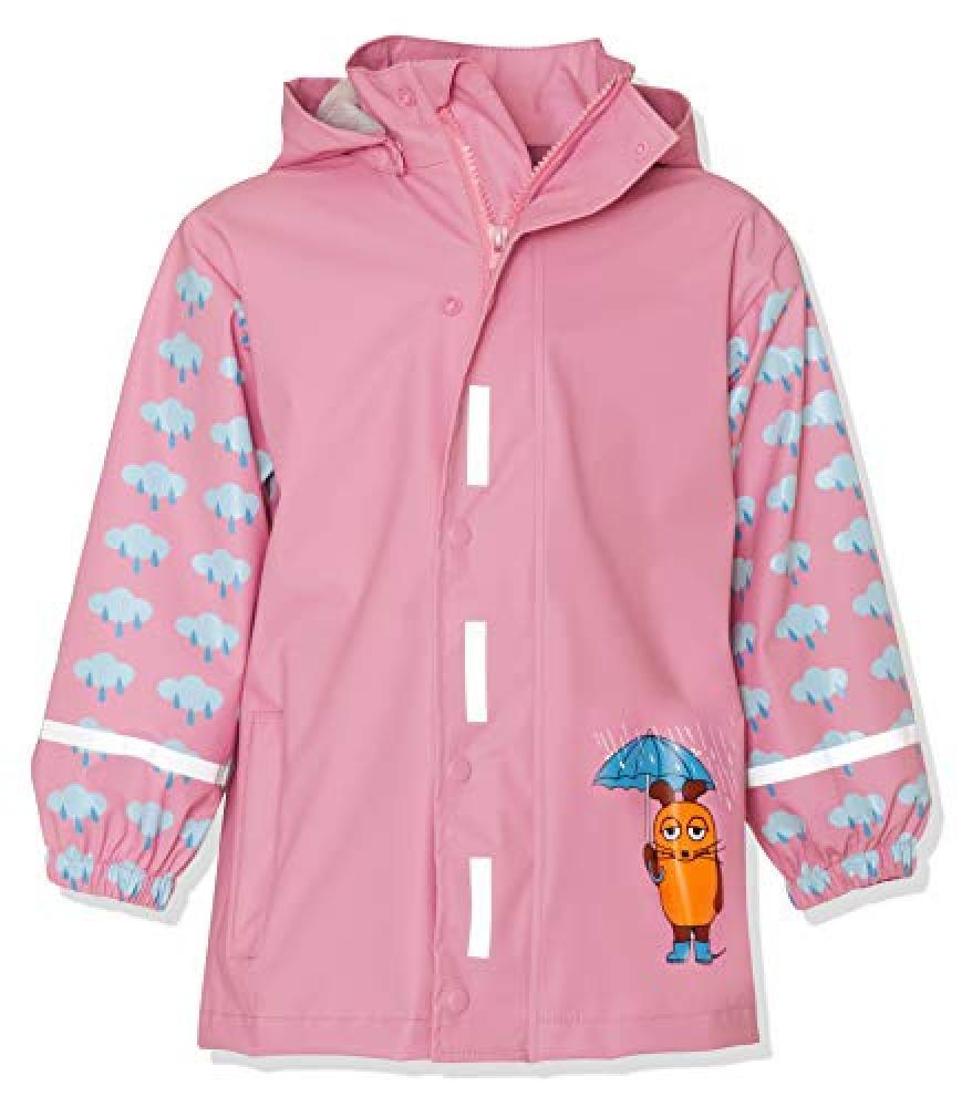 (TG. 92) Playshoes Regen-Mantel Die Maus & Elefant Giacca Impermeabile, Rosa (Ro